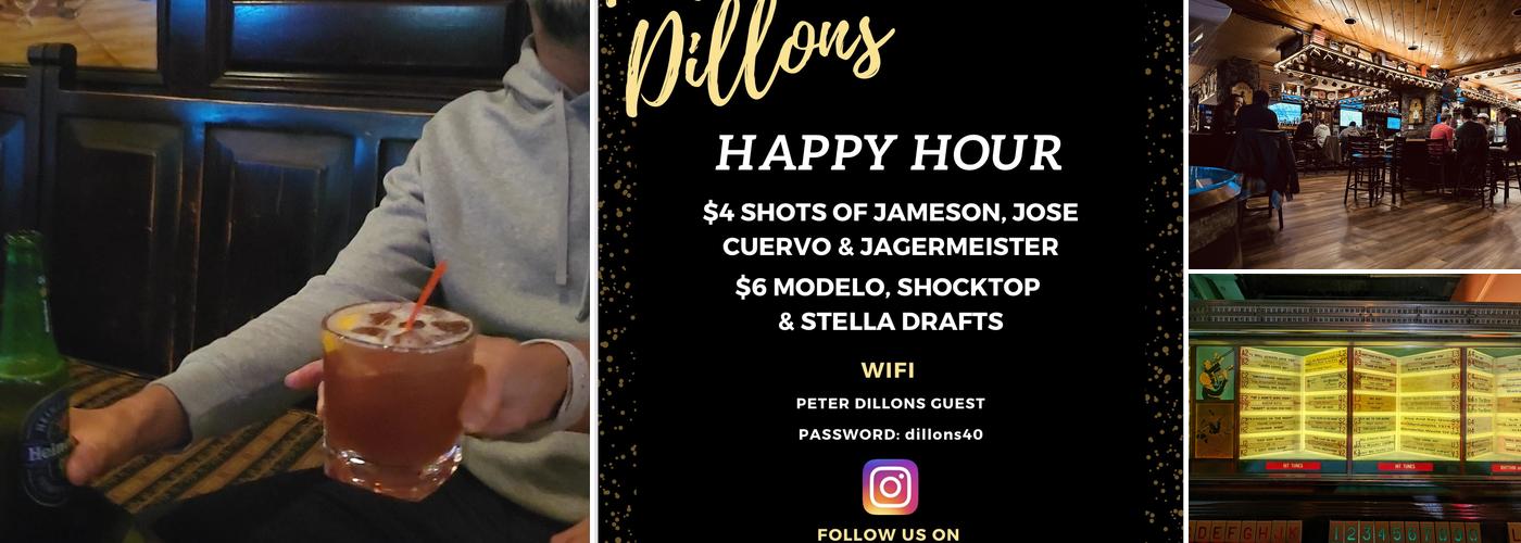 Peter Dillon's Pub Menu