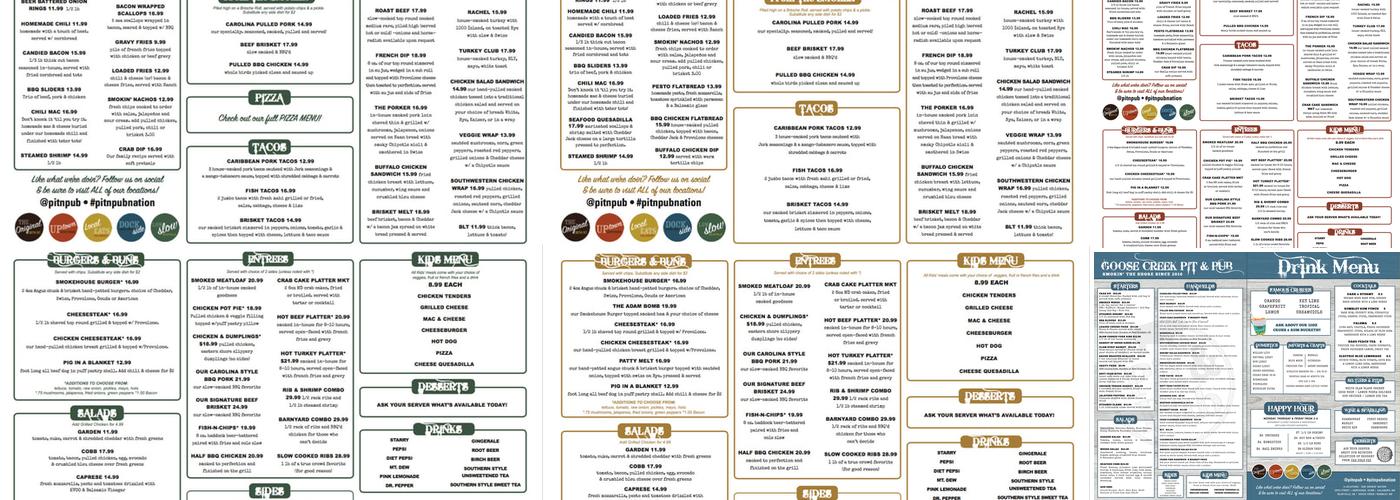 Northside Pit & Pub Menu
