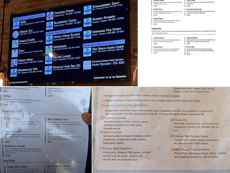 Petoskey Brewing Company Menu