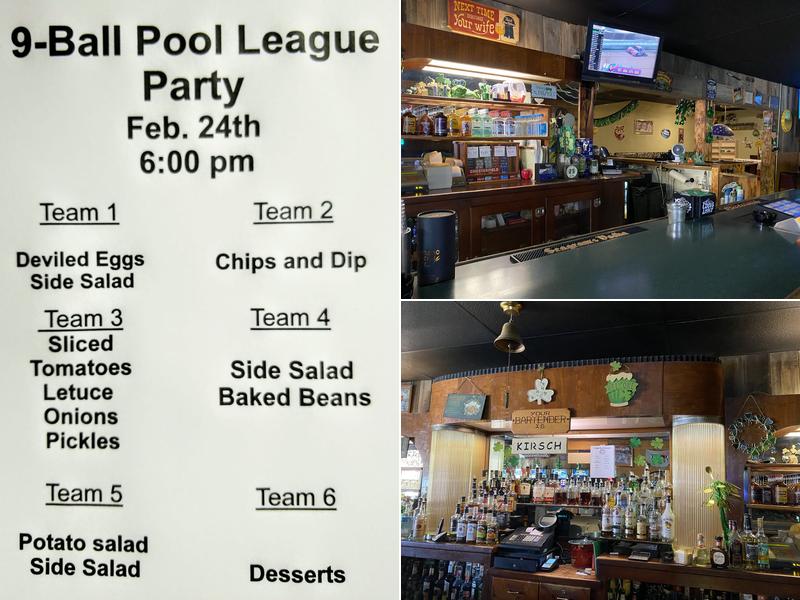 Shamrock Pub Menu