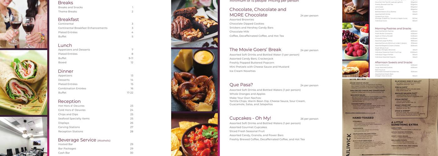 Bailiwick Menu