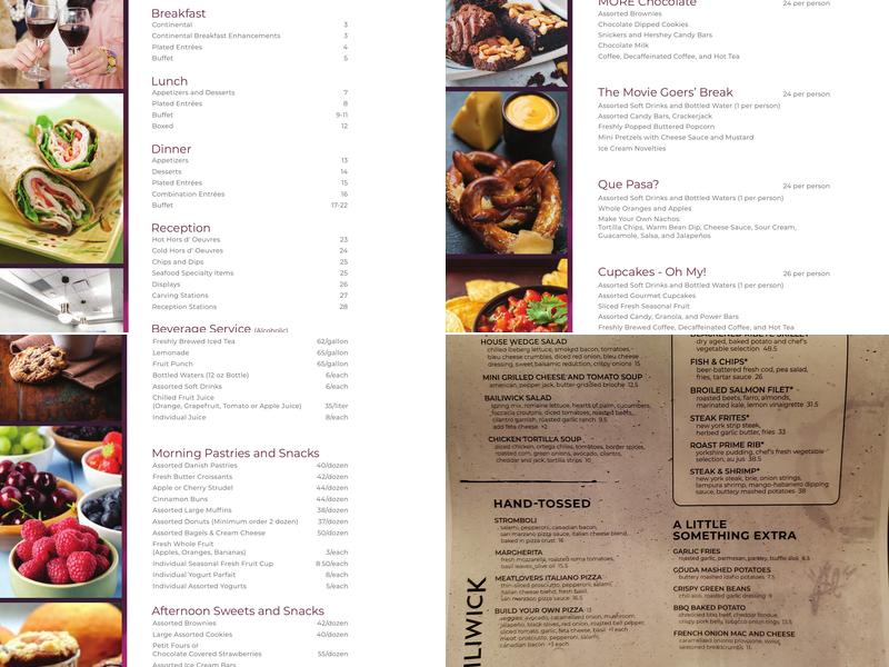 Bailiwick Menu