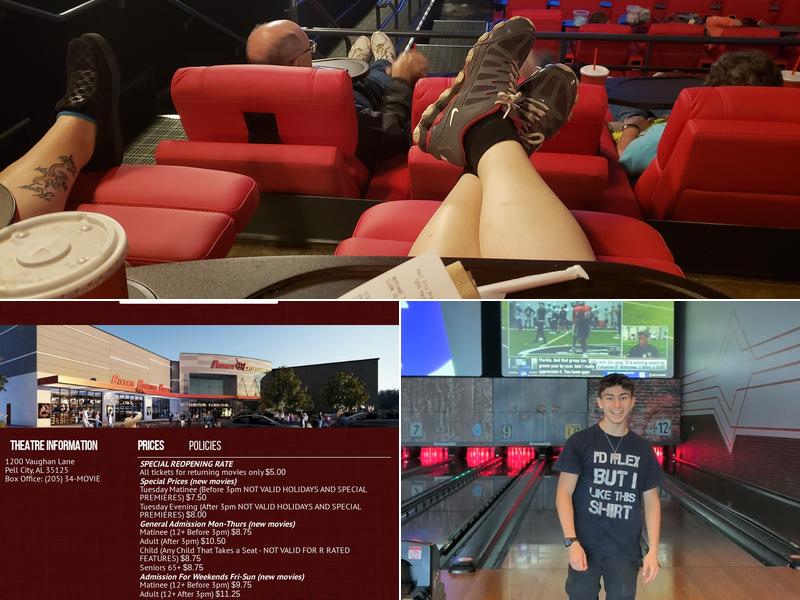 Pell City PREMIERE LUX Cine, Bowl & Pizza Pub Menu