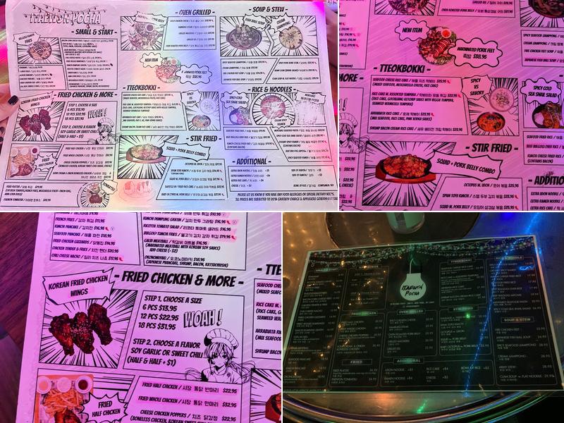 Itaewon Gastropub Menu