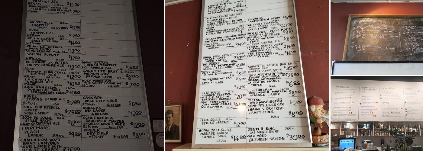 Stumbling Monk Menu