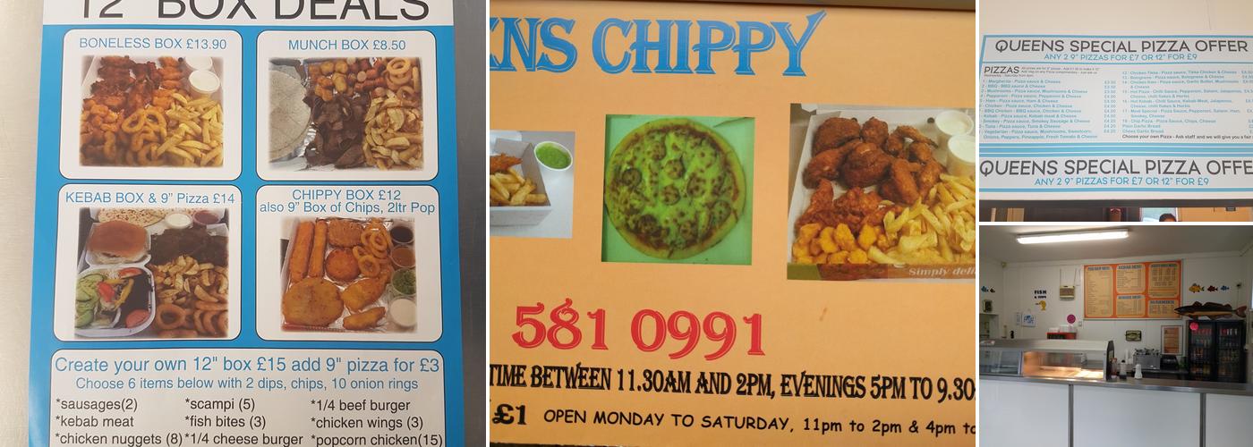 Queens Chippy Menu