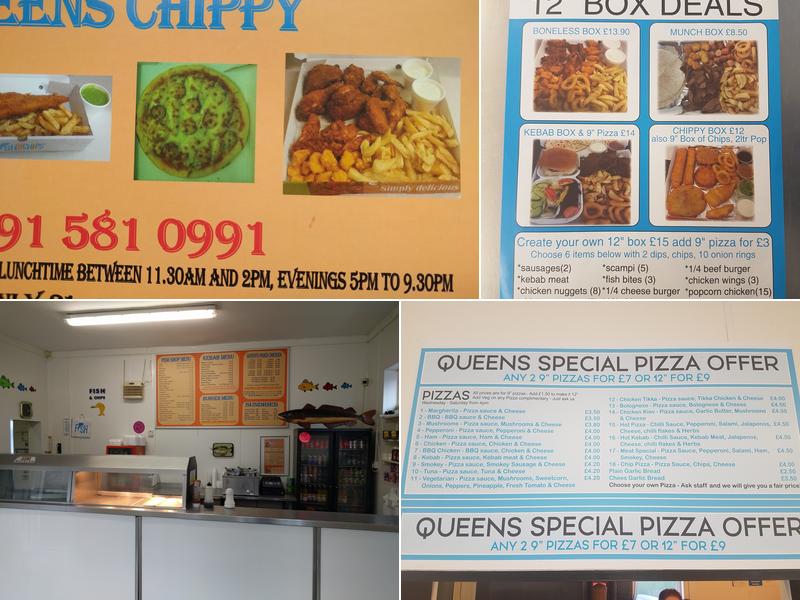 Queens Chippy Menu