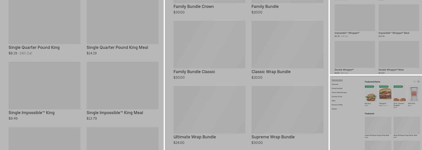 Burger King Menu