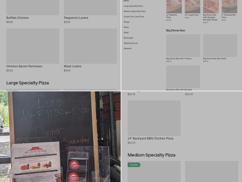 Pizza Hut Menu