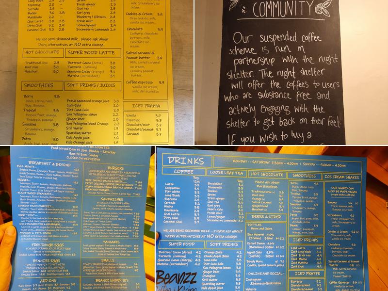 Beanzz Coffee & Kitchen Menu