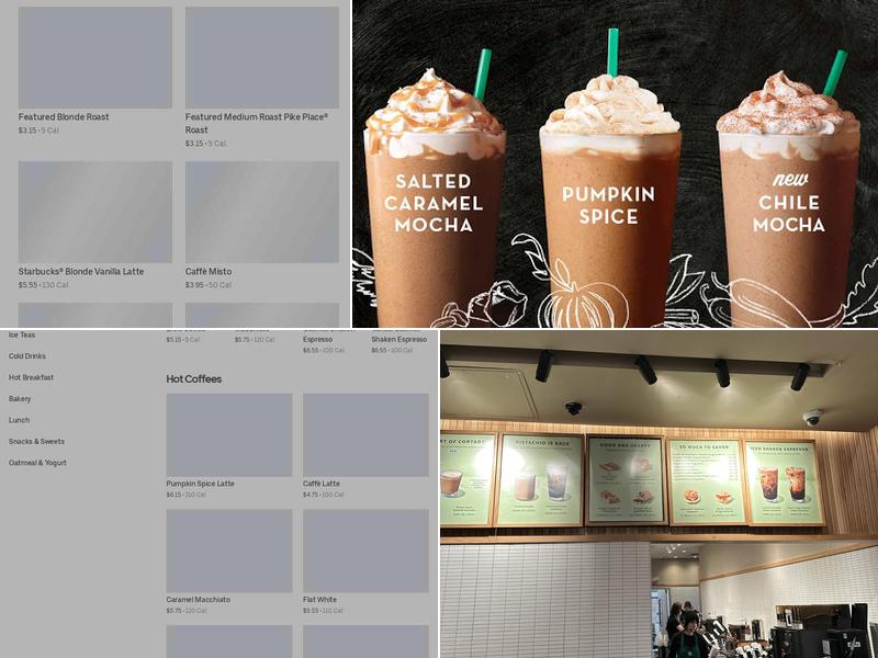 Starbucks Menu