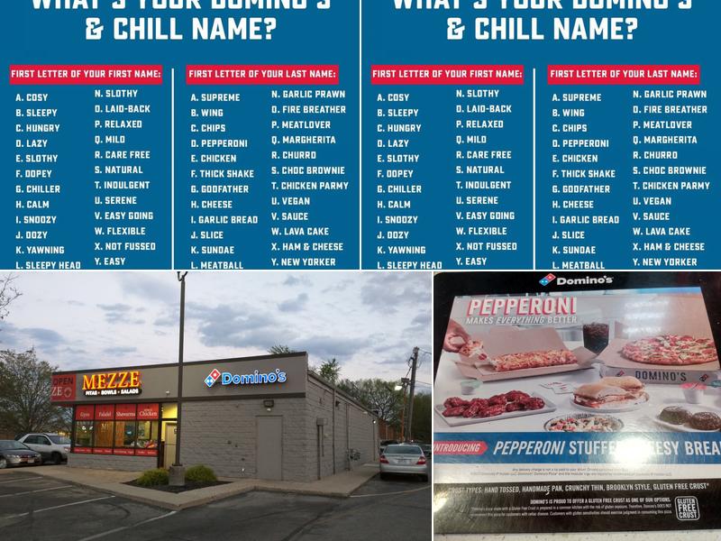 Domino's Pizza Menu