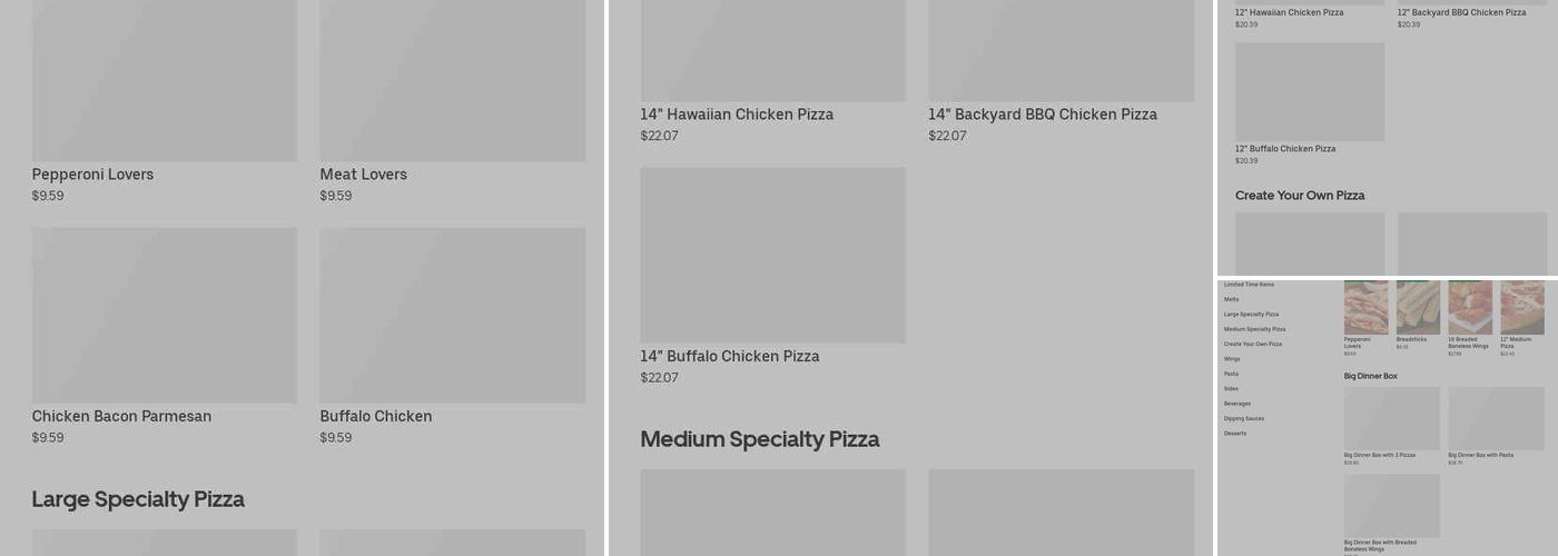 Pizza Hut Menu
