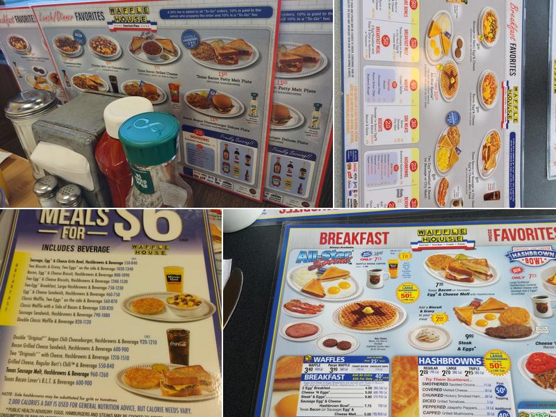 Waffle House Menu