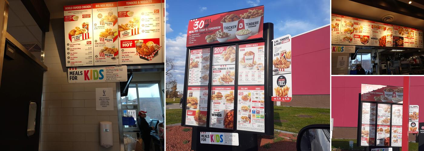 KFC Menu