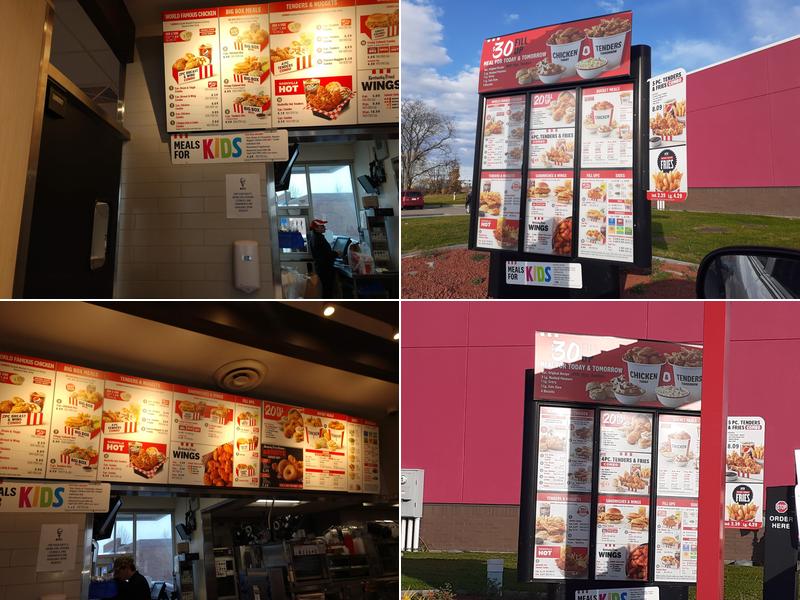 KFC Menu