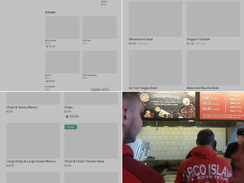 Chipotle Mexican Grill Menu