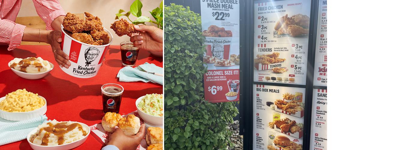 KFC Menu