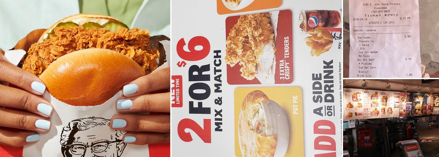 KFC Menu