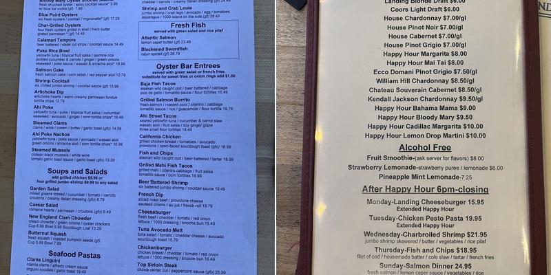Naturally Newport Menu