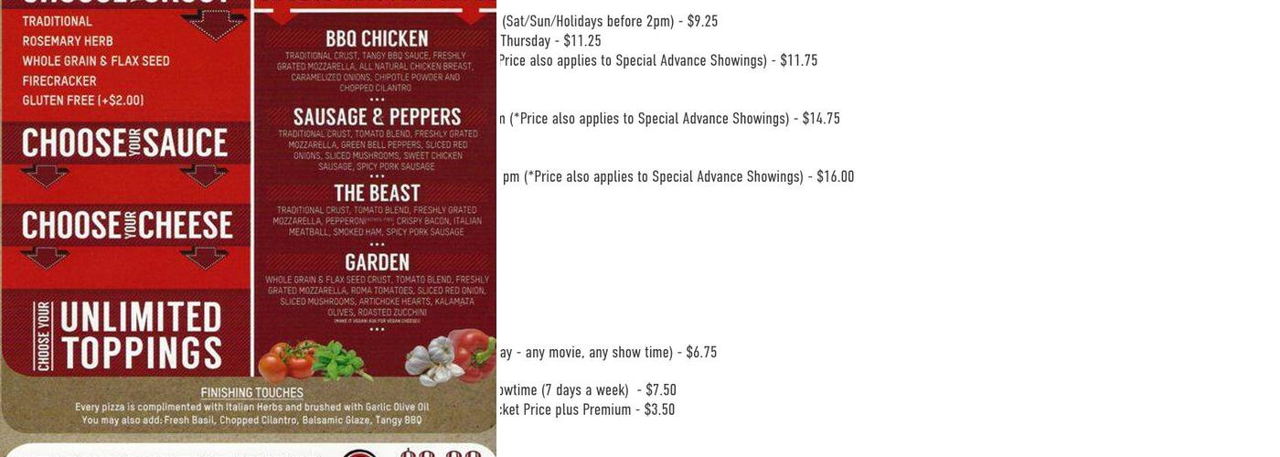 The Shops at Tanforan Menu