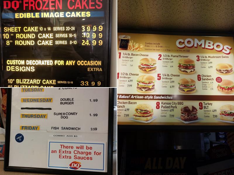 Dairy Queen Grill & Chill Menu