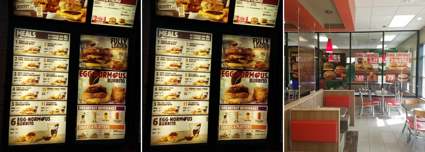 Burger King Menu