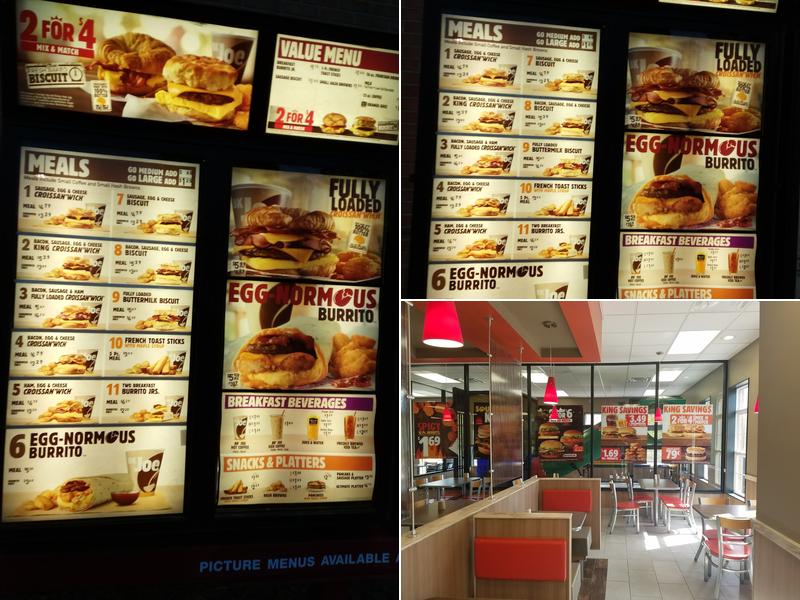 Burger King Menu