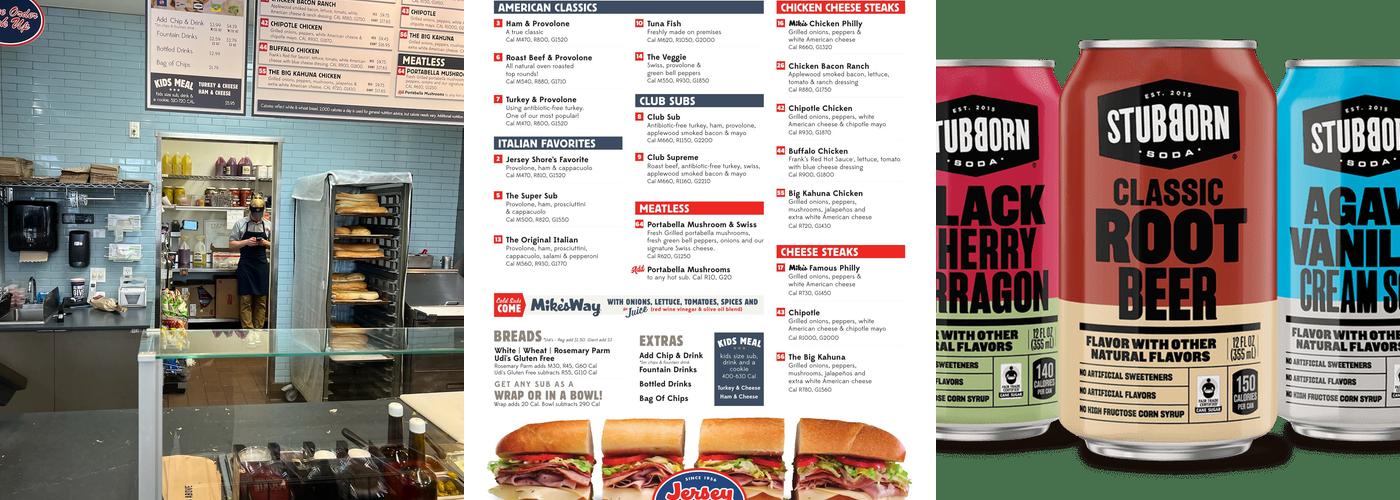 Jersey Mike's Subs Menu