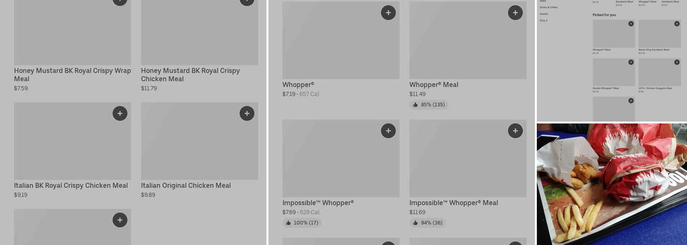 Burger King Menu
