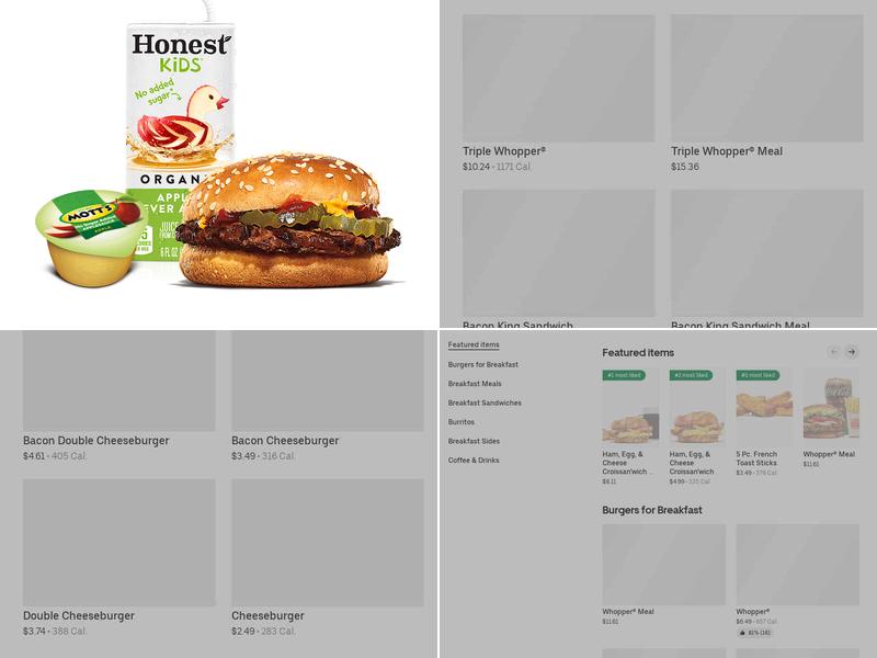 Burger King Menu