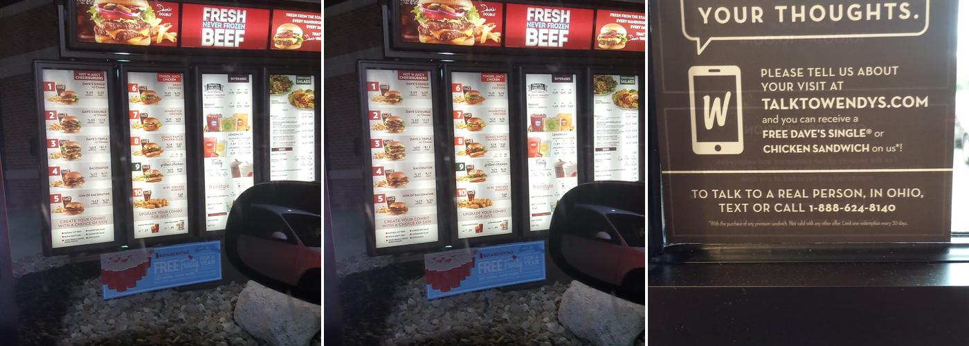 Wendy's Menu