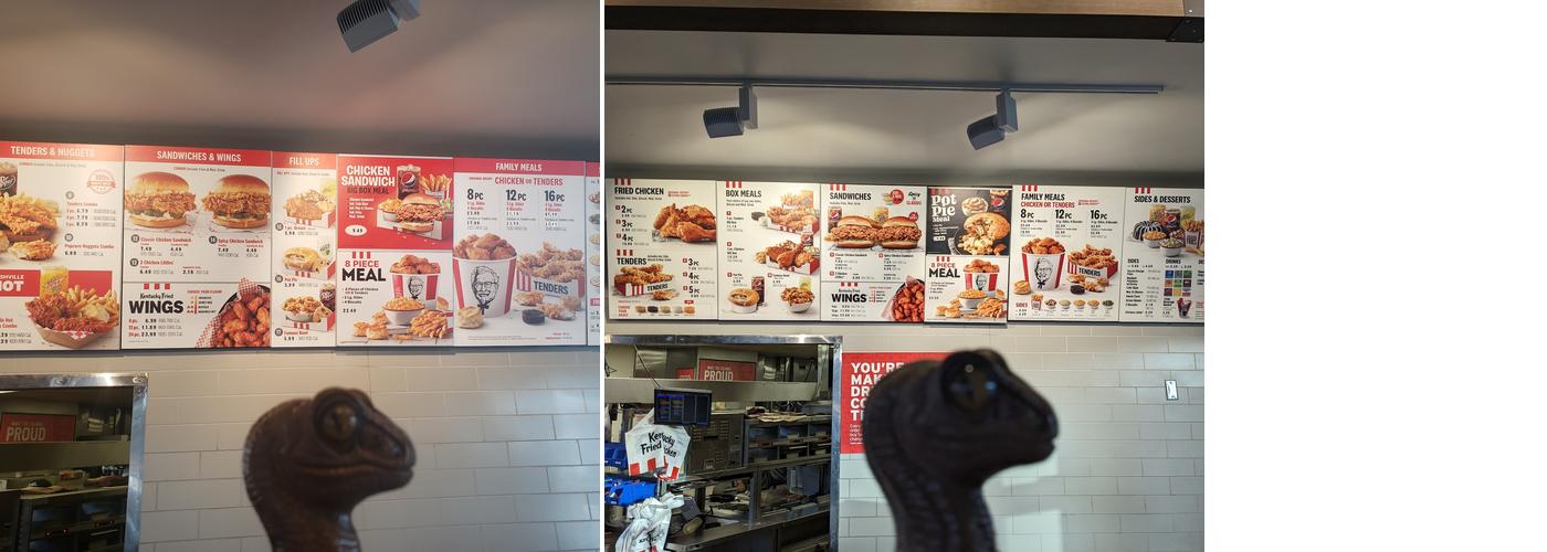 KFC Menu