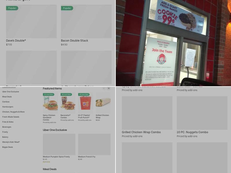 Wendy's Menu