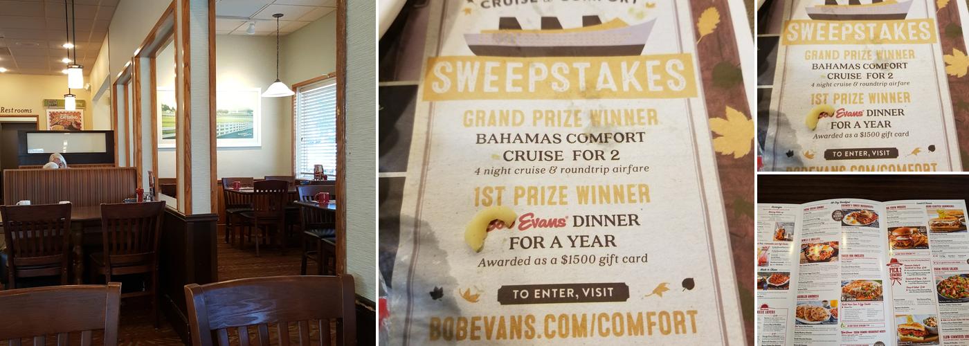 Bob Evans Menu