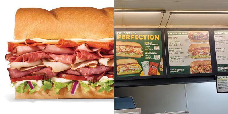 Subway Menu