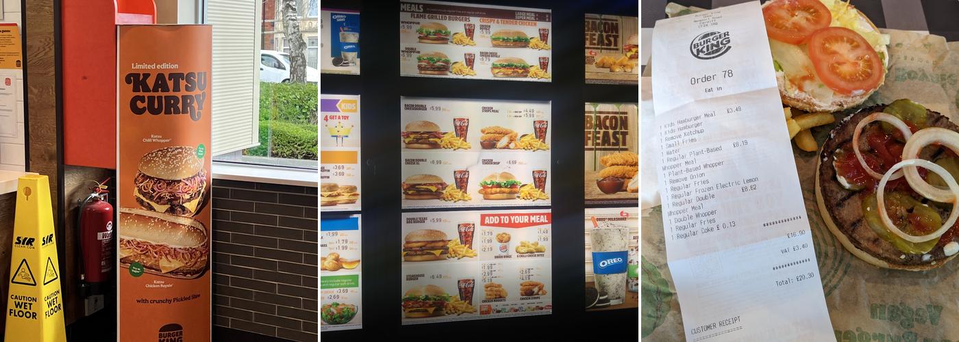 Burger King Menu