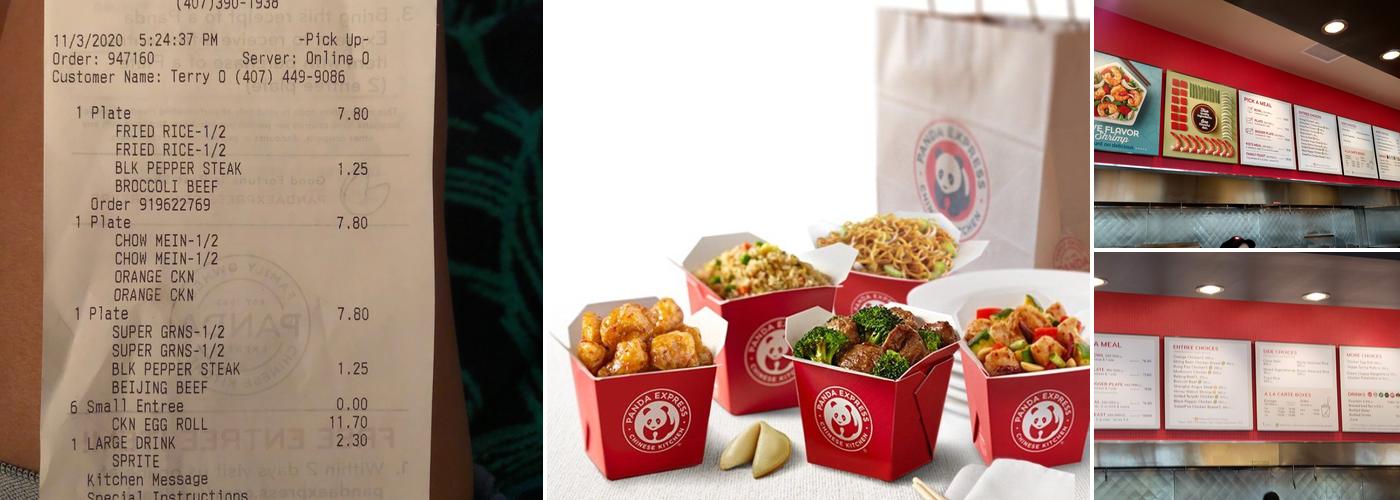 Panda Express Menu