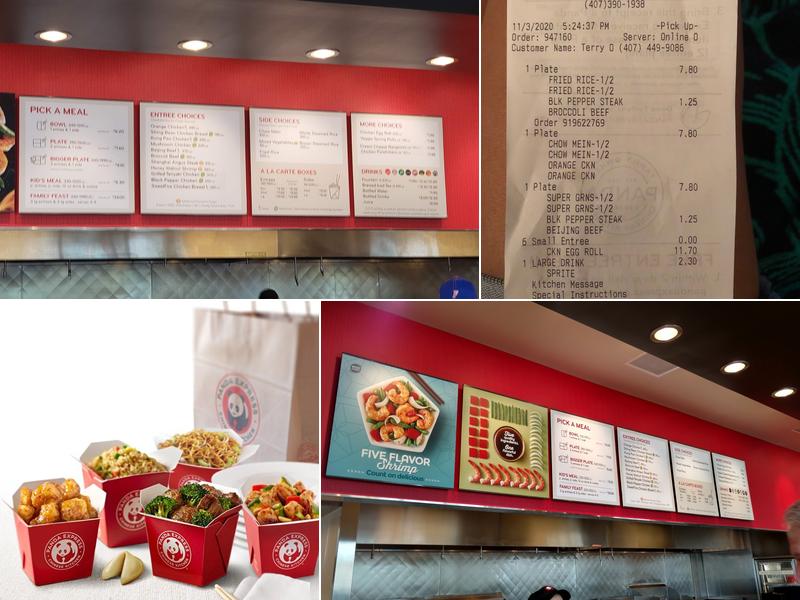 Panda Express Menu