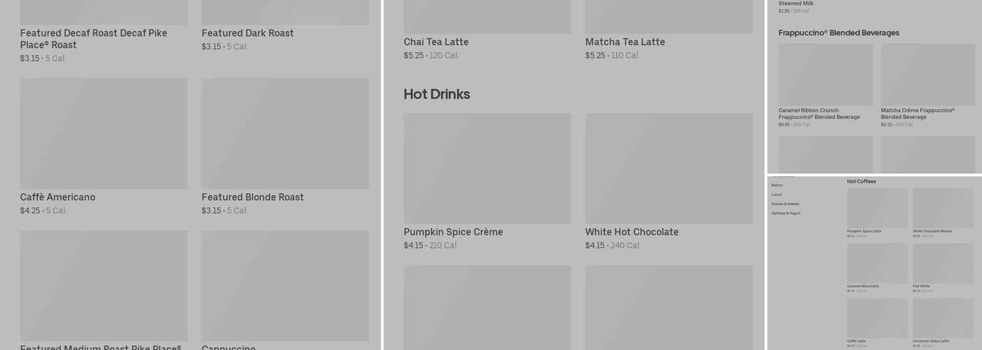 Starbucks Menu