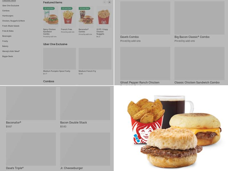 Wendy's Menu