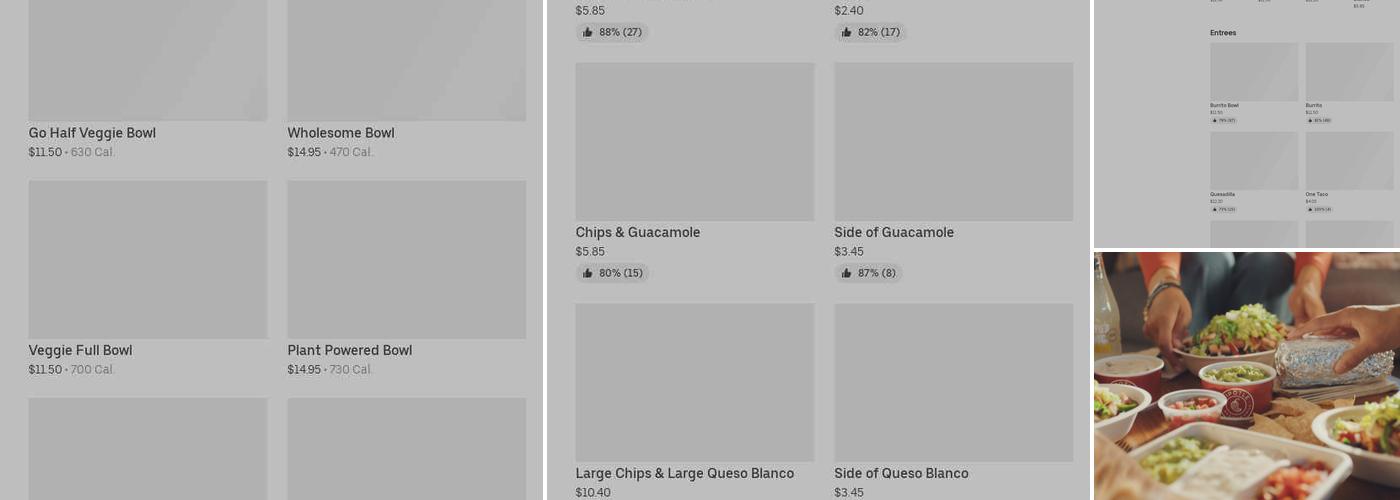 Chipotle Mexican Grill Menu