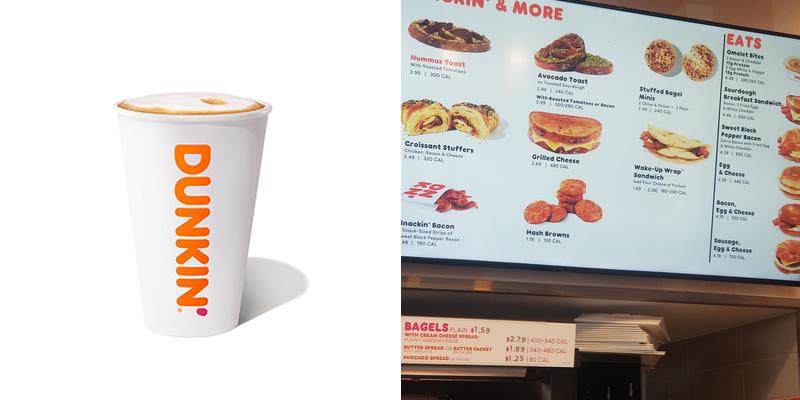 Dunkin' Menu