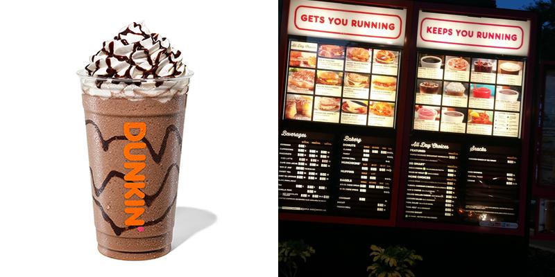 Dunkin' Menu