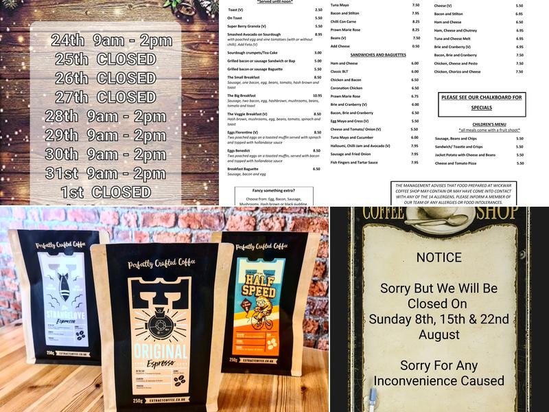 Wickwar Coffee Shop Menu