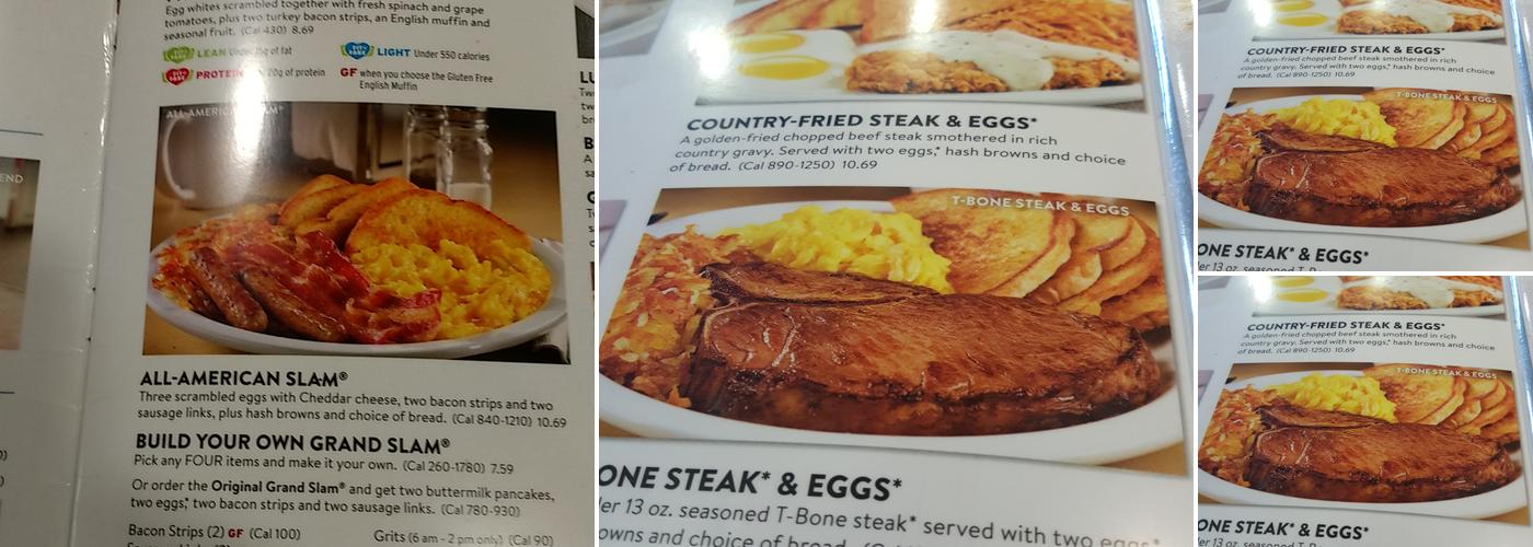 Denny's Menu
