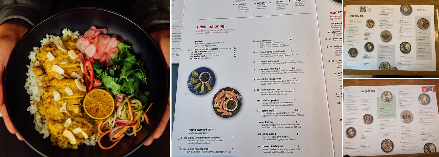 wagamama cardiff mermaid quay Menu