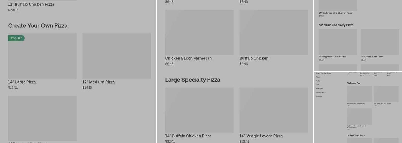 Pizza Hut Menu