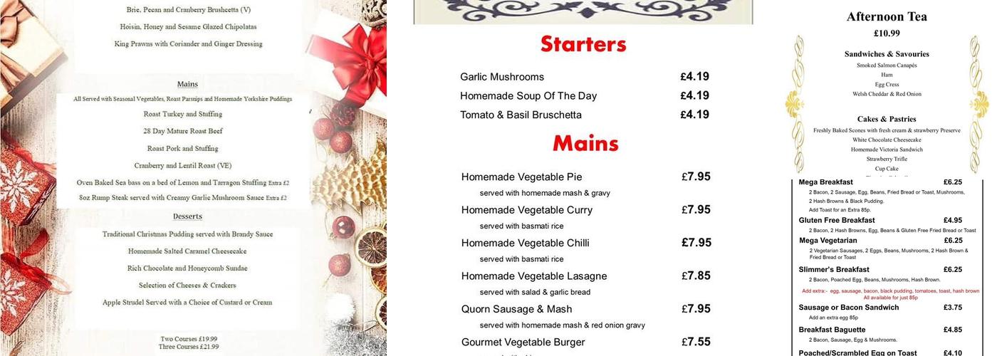 Morgan's Wine Bar Menu