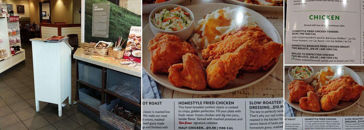 Bob Evans Menu